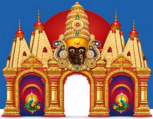 Mahalaxmi temple premium backdrop